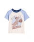 Camiseta infantil manga curta dino champion bege | Carter's