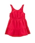 Vestido infantil evasê texturizado com laço vermelho | Carter's