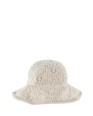 Chapéu bebê bucket em crochê bege | Carter's