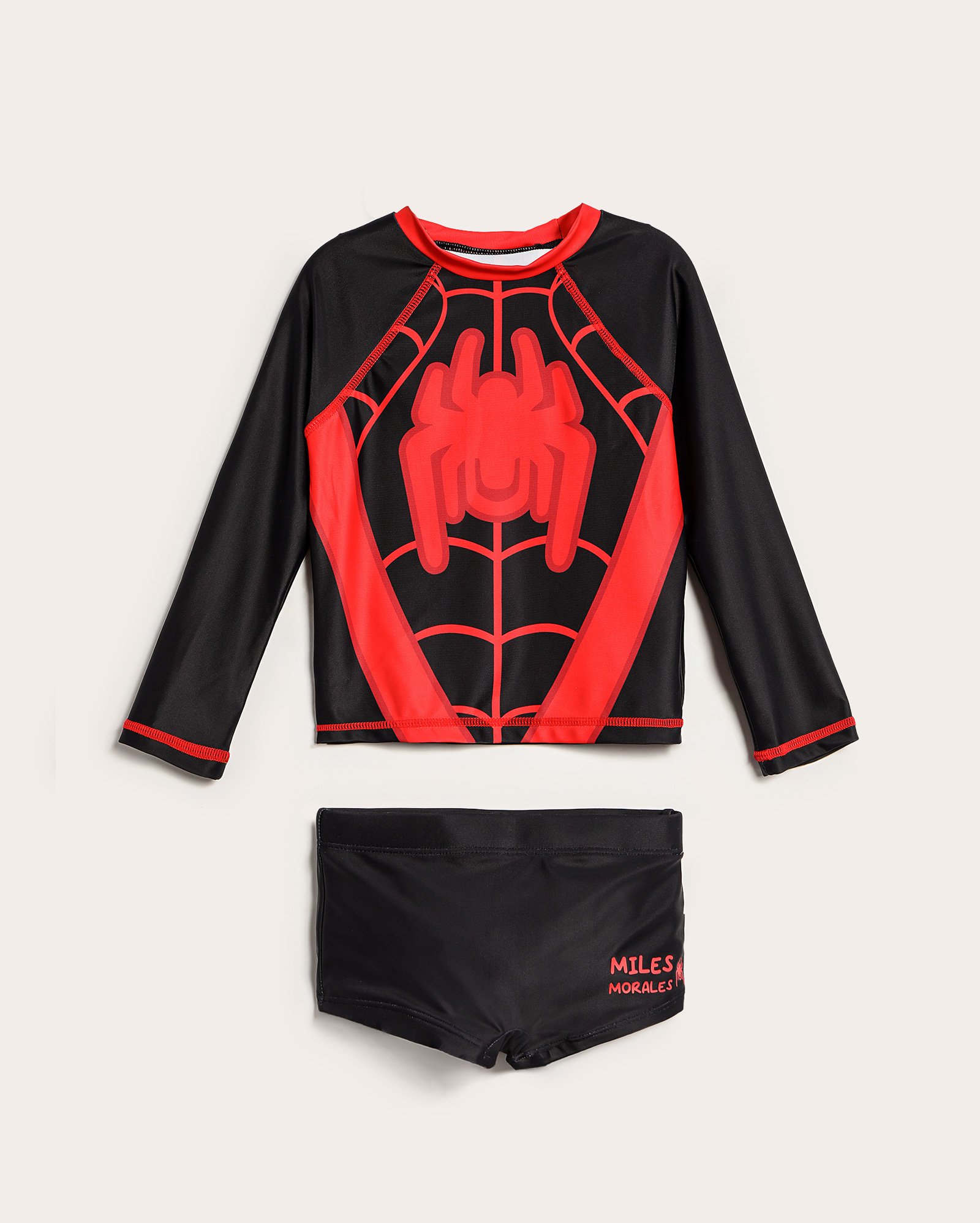 Conjunto de praia infantil Homem-Aranha 1-4A - preto | Marvel