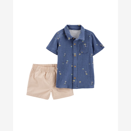 Conjunto bebê infantil 2 peças social kombi multicor | Carter's