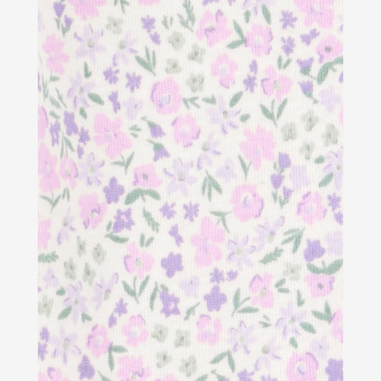 Kit calça bebê 2 peças floral cós elástico multicor | Carter's
