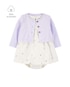 Vestido bebê evasê balões com casaco multicor | Carter's