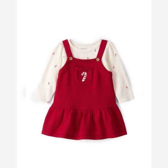Salopete bebê de tricot bengala natalina multicor | Carter's