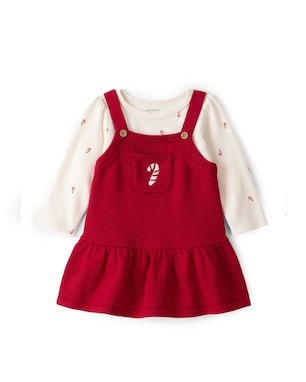 Salopete bebê de tricot bengala natalina multicor | Carter's