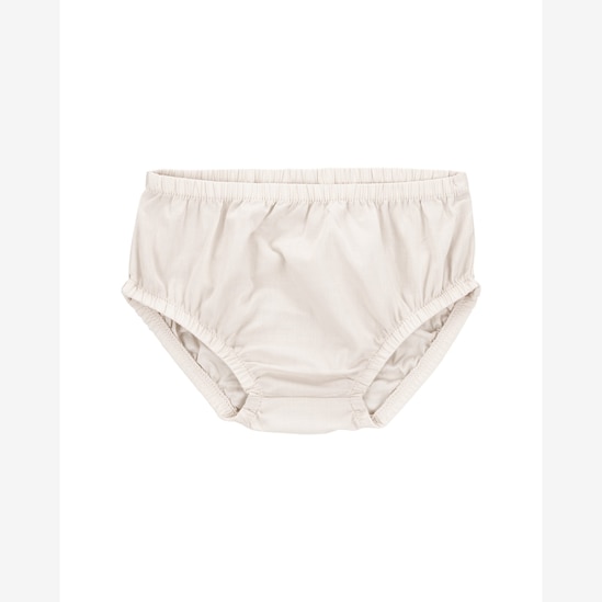 Vestido bebê evasê com bordado e calcinha off-white | Carter's