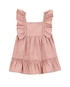 Vestido bebê evasê com babados e calcinha rosa | Carter's