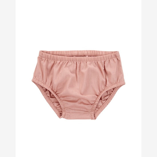 Vestido bebê evasê com babados e calcinha rosa | Carter's