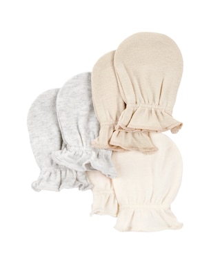 Kit luva bebê 3 pares com ripple multicor | Carter's