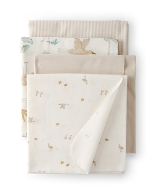 Kit cueiro pelicano 4 peças multicor | Carter's 