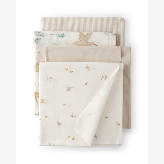 Kit cueiro pelicano 4 peças multicor | Carter's 