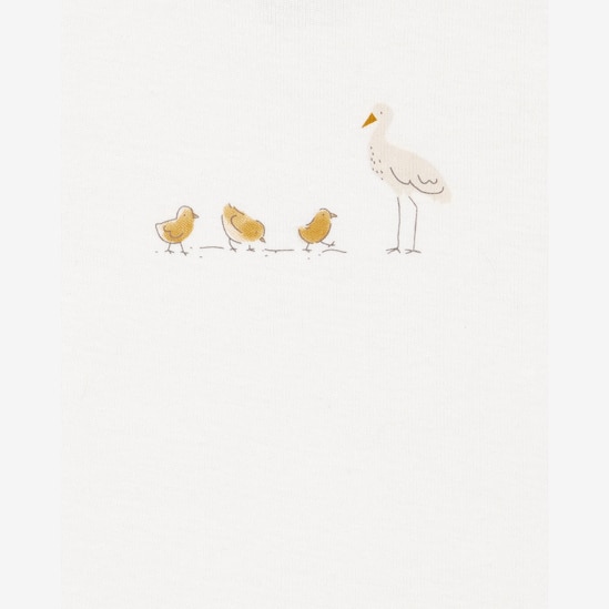 Conjunto longo bebê 3 peças pelicano off-white | Carter's