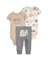 Conjunto longo bebê 3 peças escavadeira multicor | Carter's