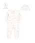 Macacão bebê manga longa com touca selva off-white | Carter's