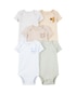 Kit body bebê 5 peças bichinhos e listras multicor | Carter's