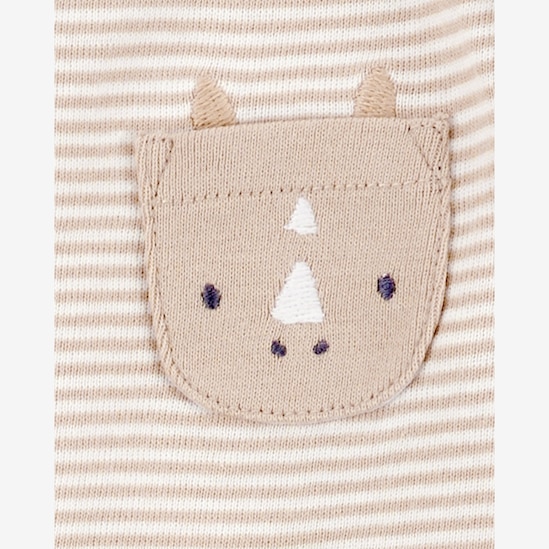 Kit body bebê 5 peças bichinhos e listras multicor | Carter's