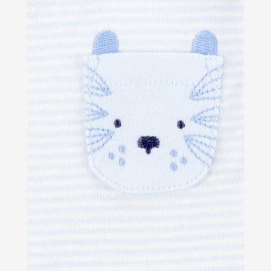 Kit body bebê 5 peças bichinhos e listras multicor | Carter's