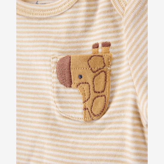 Kit body bebê 5 peças bichinhos e listras multicor | Carter's