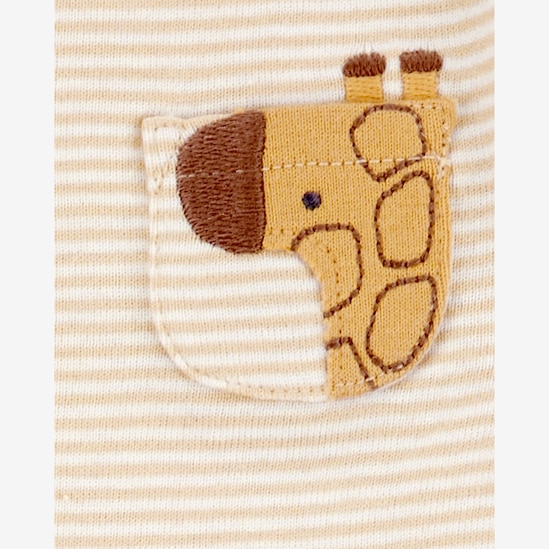 Kit body bebê 5 peças bichinhos e listras multicor | Carter's