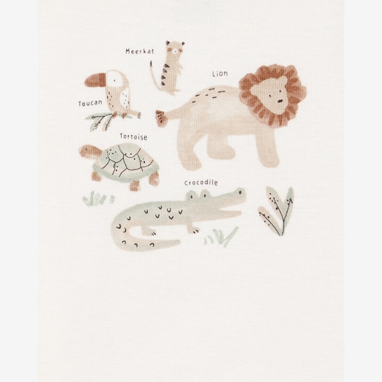 Conjunto longo bebê 3 peças leãozinho verde | Carter's