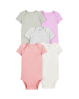 Kit body bebê 5 peças multicor | Carter's