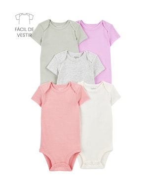 Kit body bebê 5 peças multicor | Carter's
