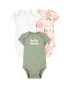Kit body bebê 3 peças flores e poá multicor | Carter's