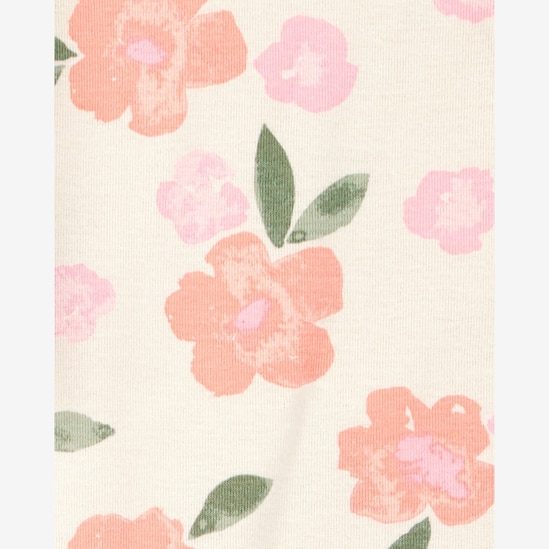 Kit body bebê 3 peças flores e poá multicor | Carter's