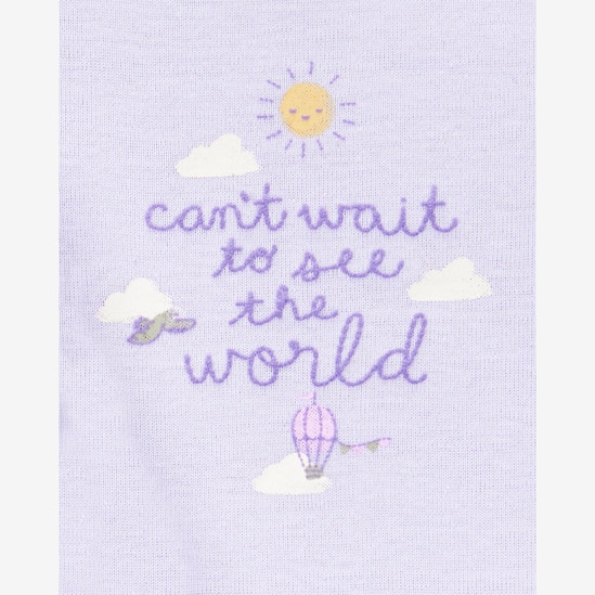 Conjunto longo bebê 3 peças balões branco | Carter's