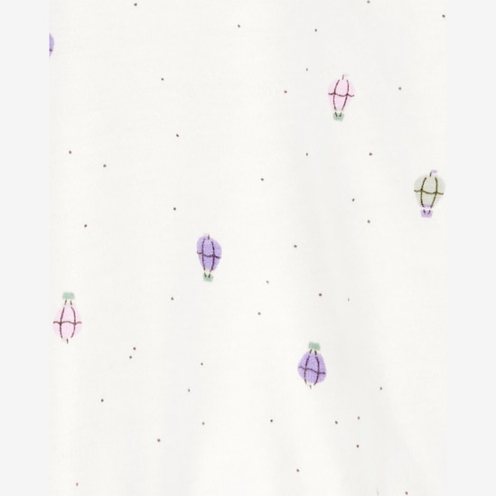 Conjunto longo bebê 3 peças balões branco | Carter's