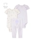 Conjunto longo bebê 3 peças balões lilás | Carter's
