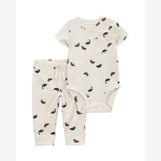 Conjunto longo bebê 2 peças texturizado camaleão multicor | Carter's