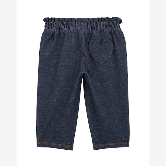 Conjunto longo bebê 2 peças poá e jeans multicor | Carter'