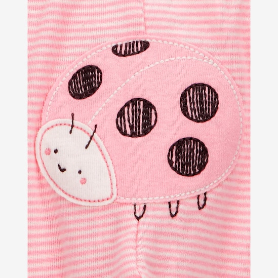 Conjunto longo bebê 3 peças joaninha rosa | Carter's