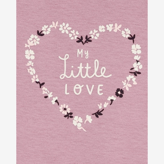 Conjunto longo bebê 3 peças flores delicadas rosa | Carter's 