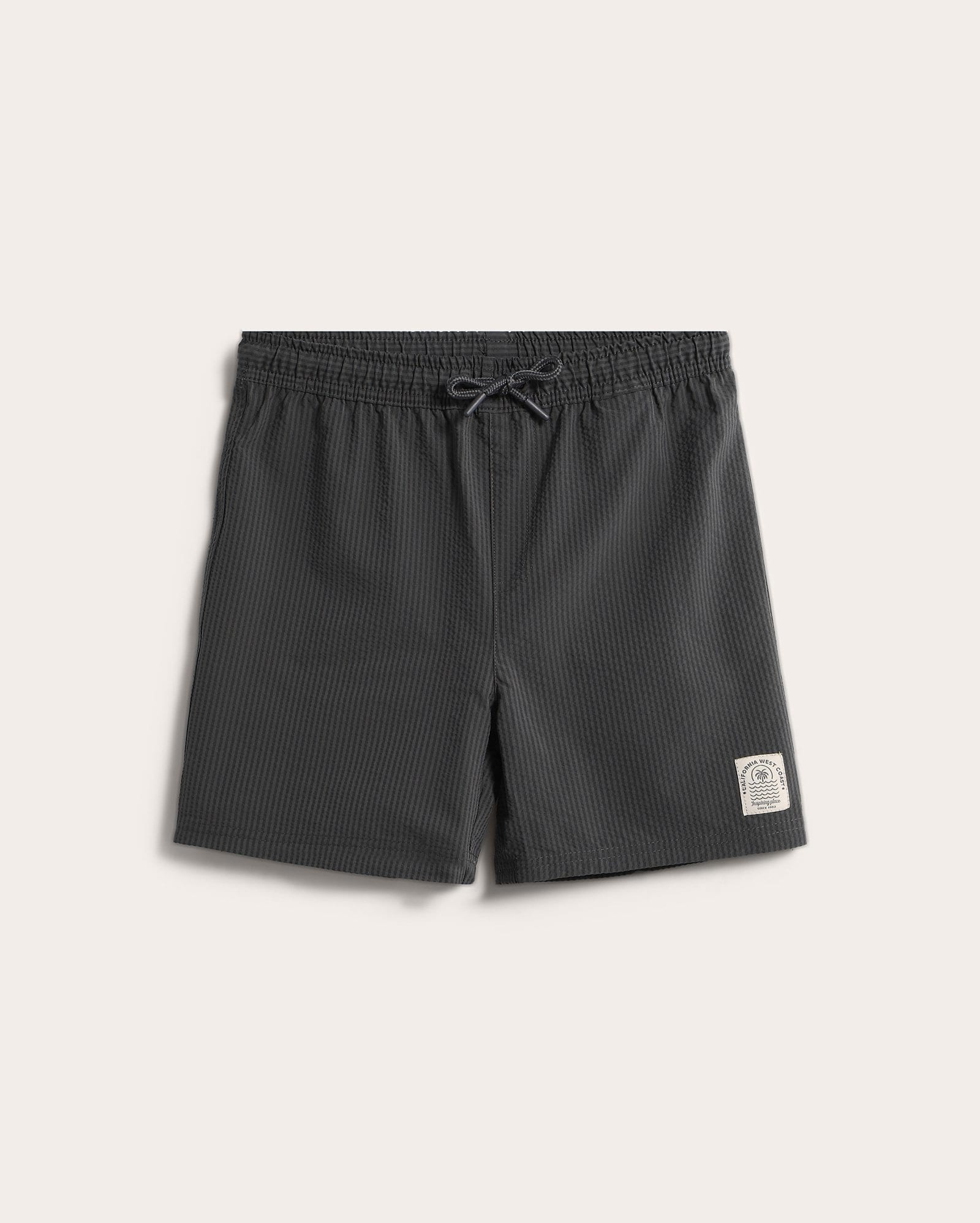 Short água infantil listrada 6-14A - Cinza