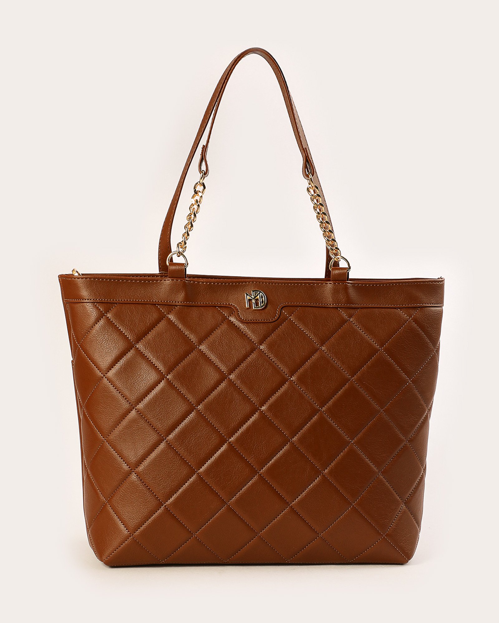 Bolsa feminina M tote texturizada marrom | Modare