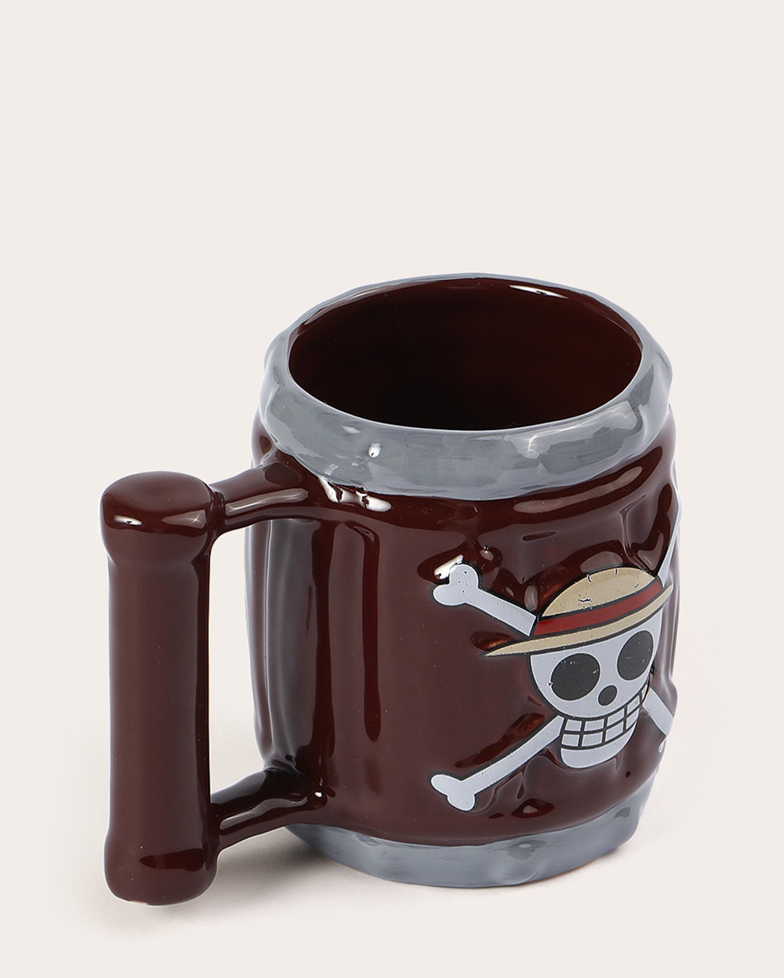 Caneca barril caveira One Piece - marrom | One Piece