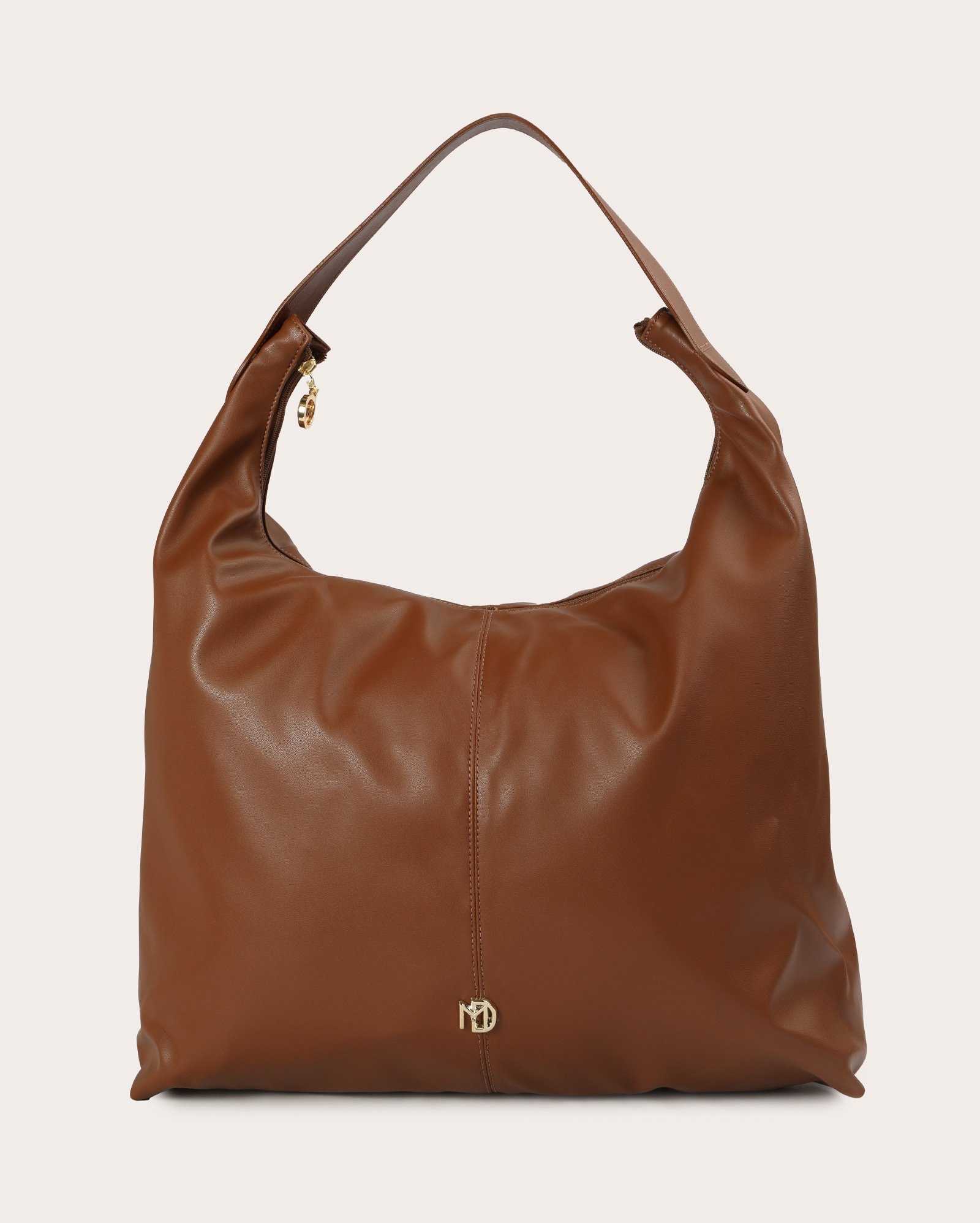 Bolsa tiracolo grande marrom