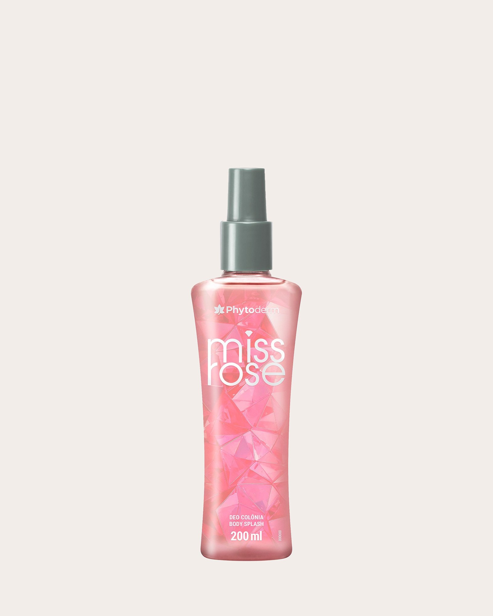 Body splash feminino Miss Rose 200ml | PHITODERM