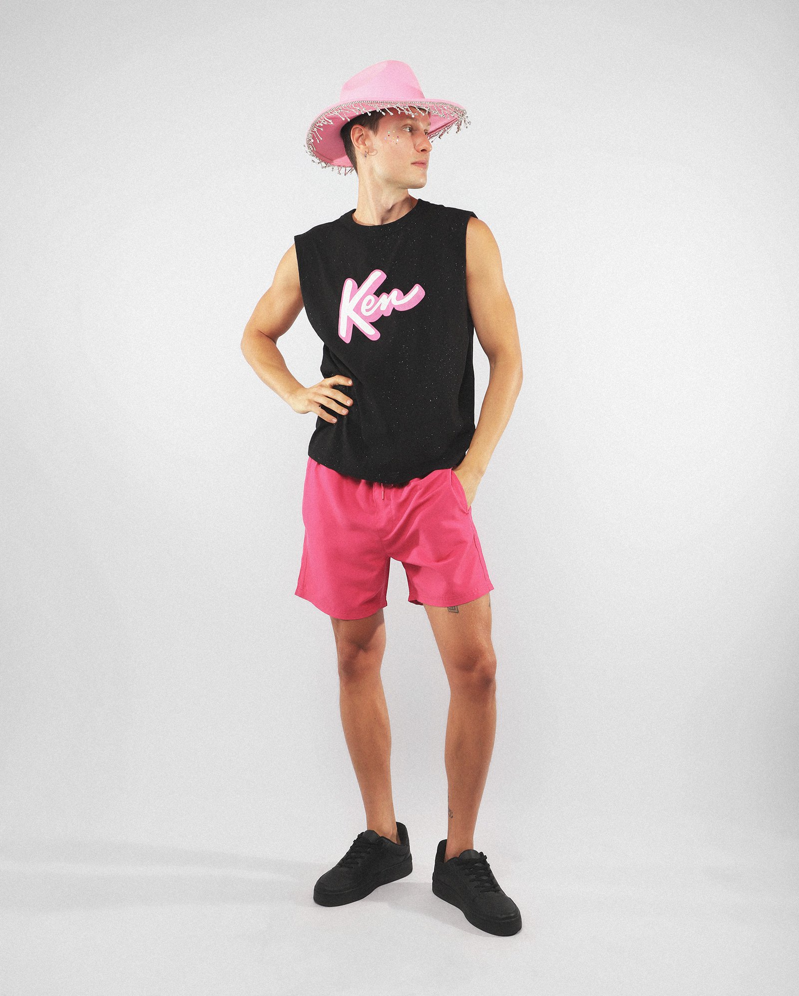 Short água masculino estampa mágica - rosa