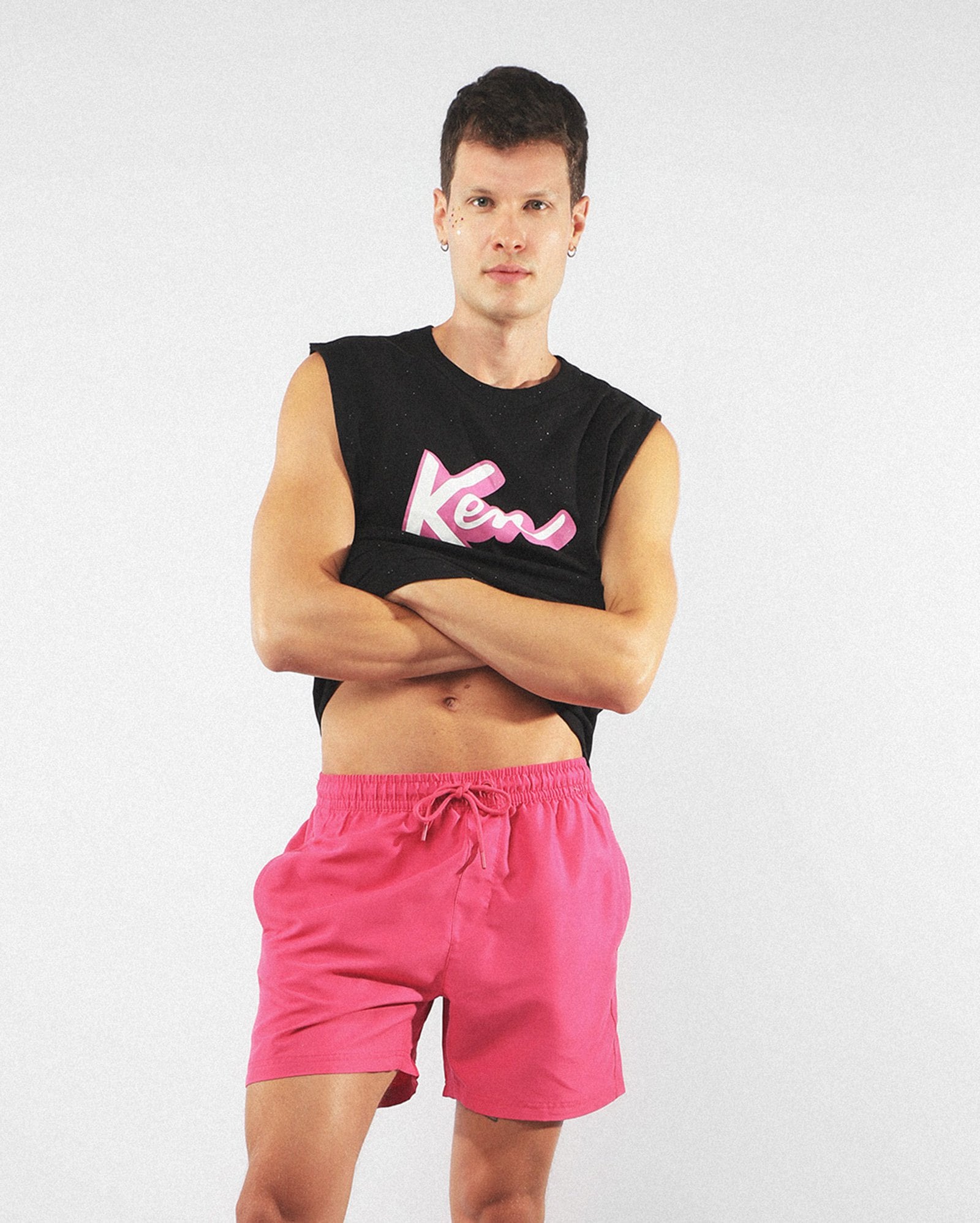 Short água masculino estampa mágica - rosa — foto 2
