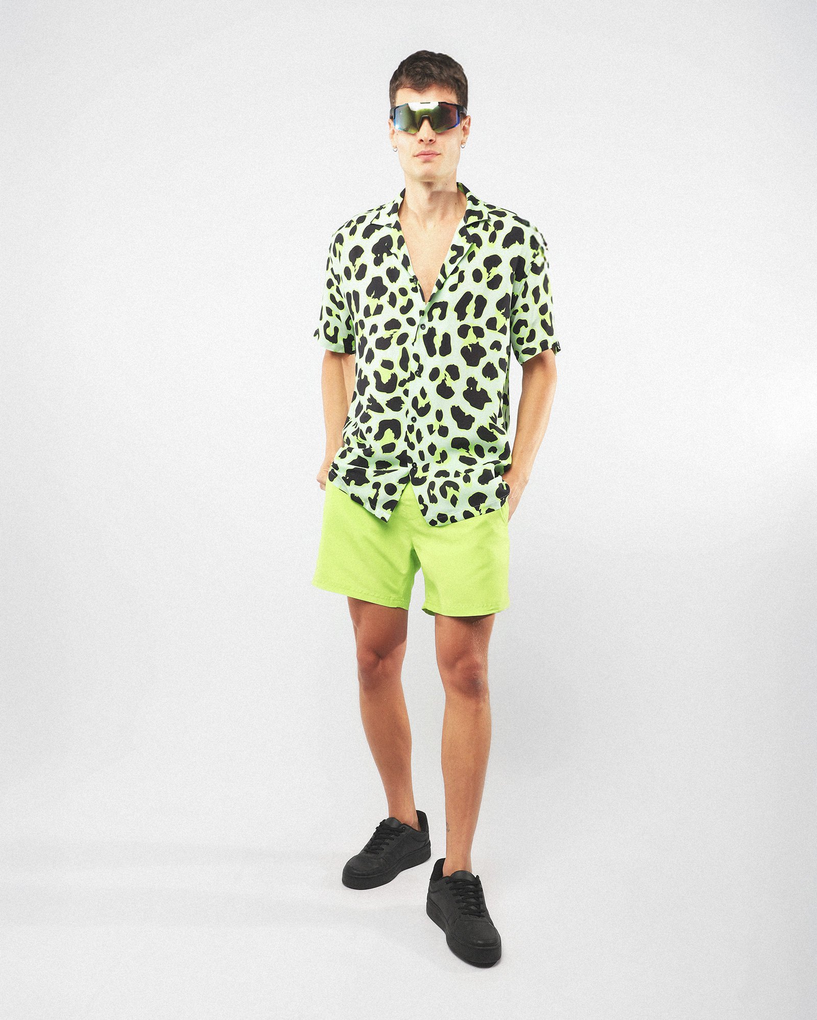 Short água masculino estampa mágica - Verde Claro
