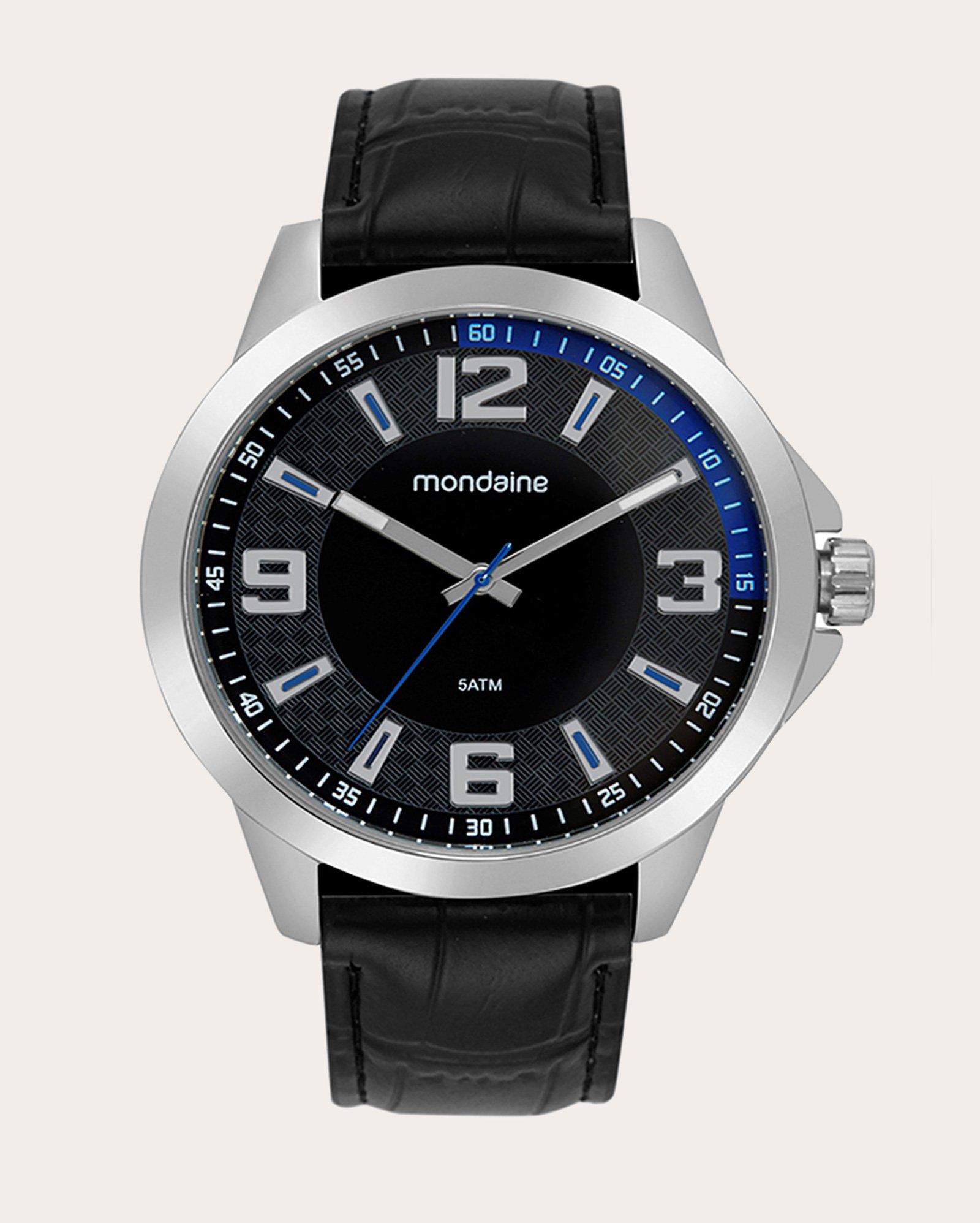 Relógio analógico masculino 99773G0MVNH1 preto | Mondaine