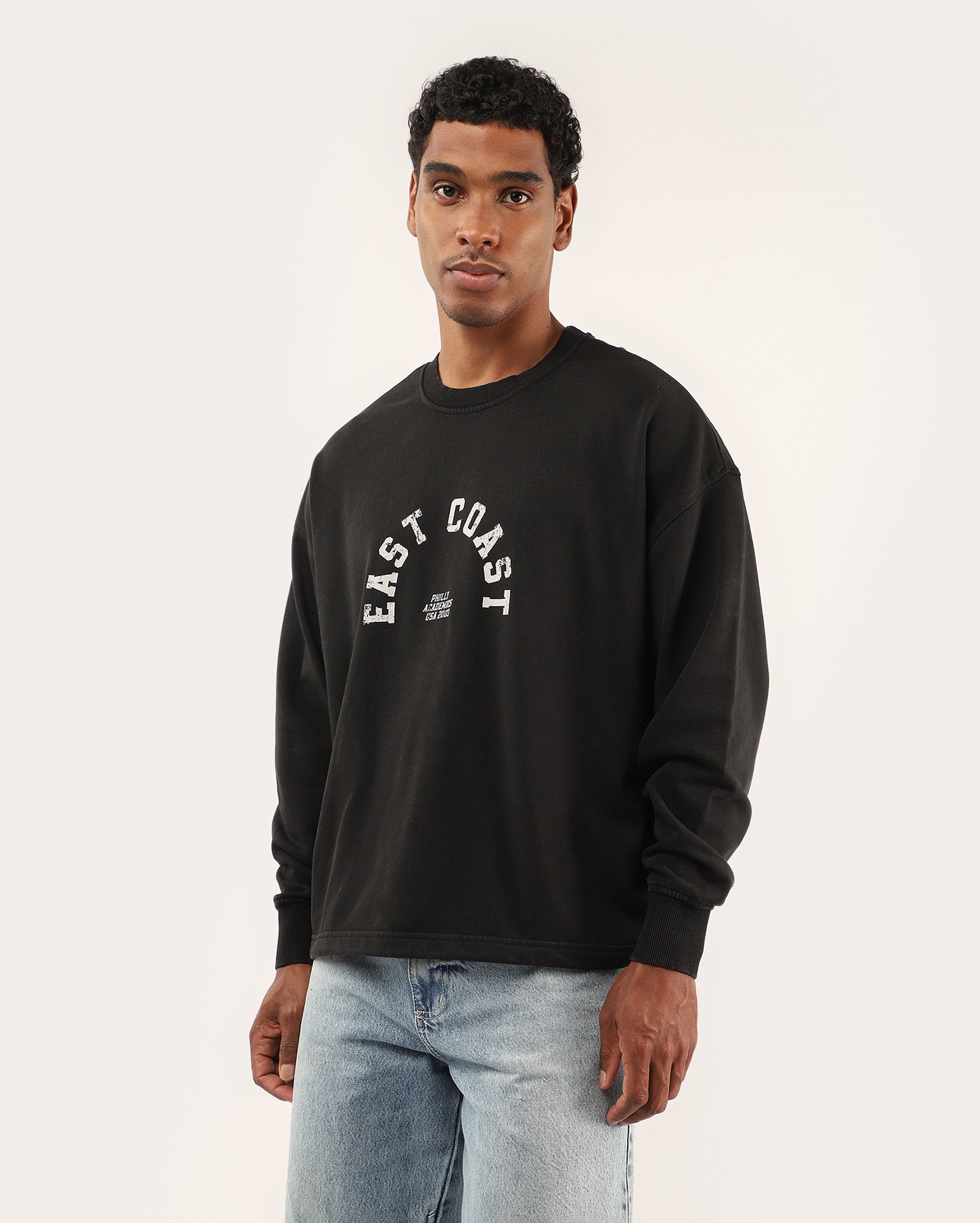 Blusa moletom masculino East Cost - preta
