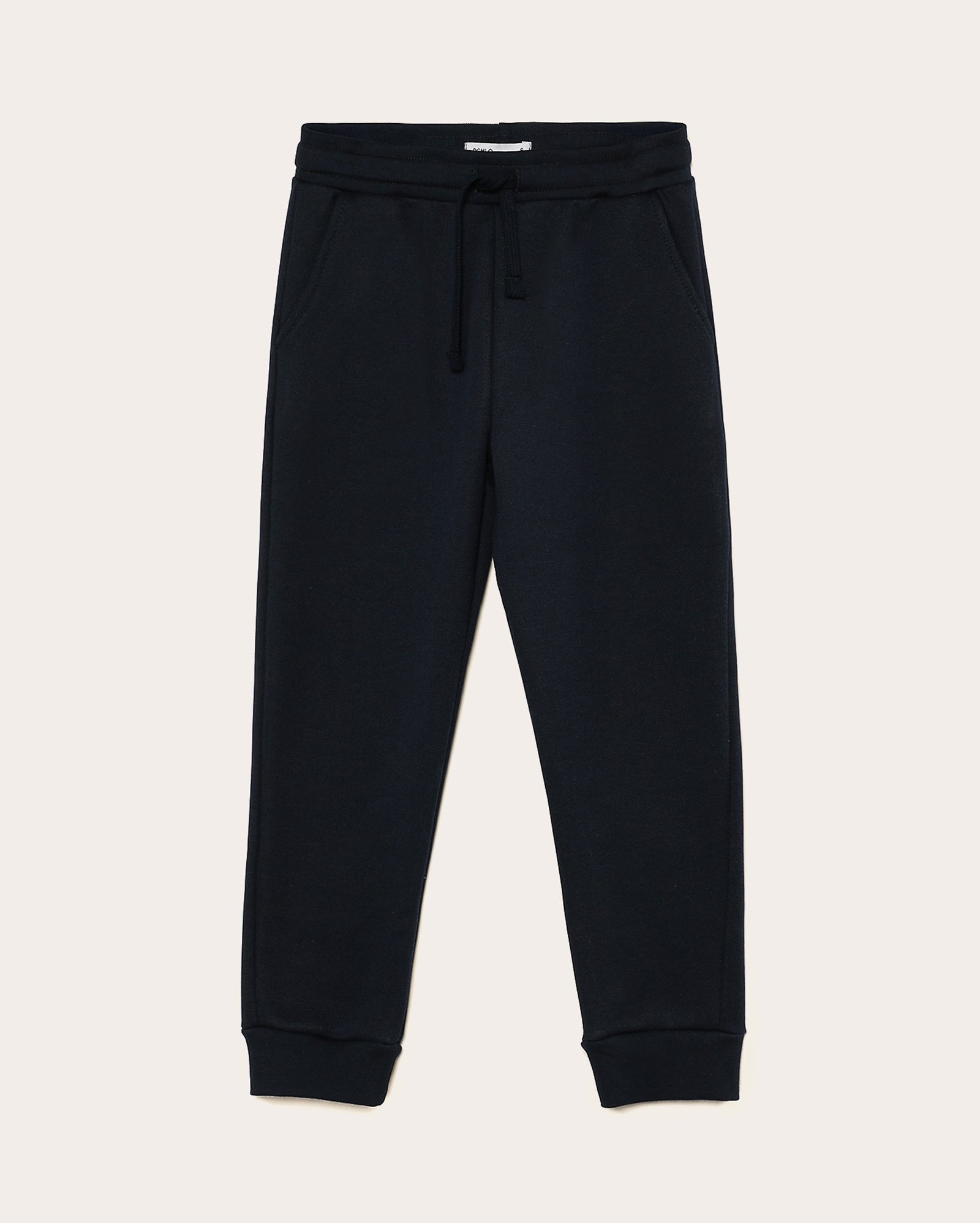 Calça de moletom infantil jogger sem felpa 4-10A - azul