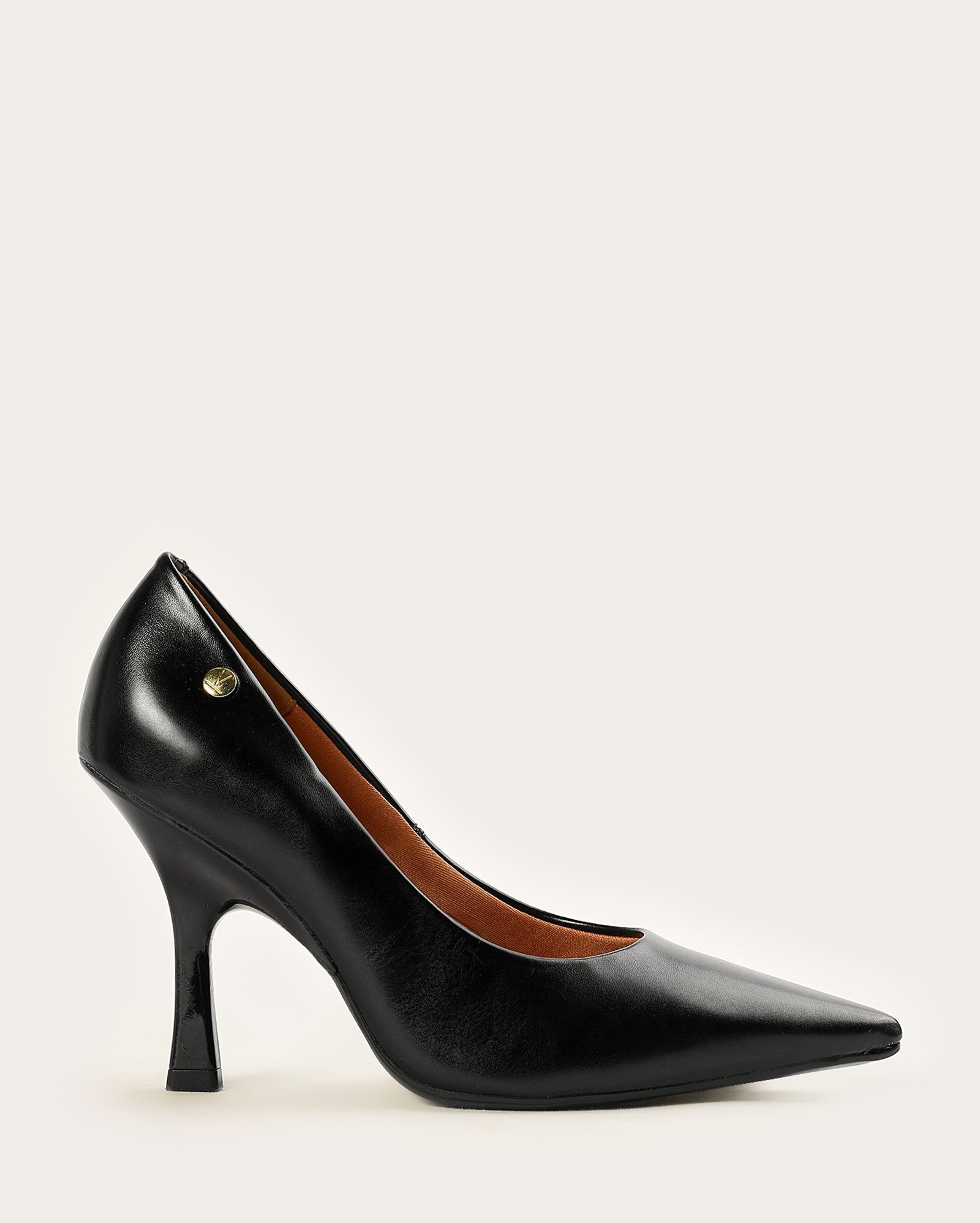 Sapato scarpin salto e bico fino - Preto | Vizzano