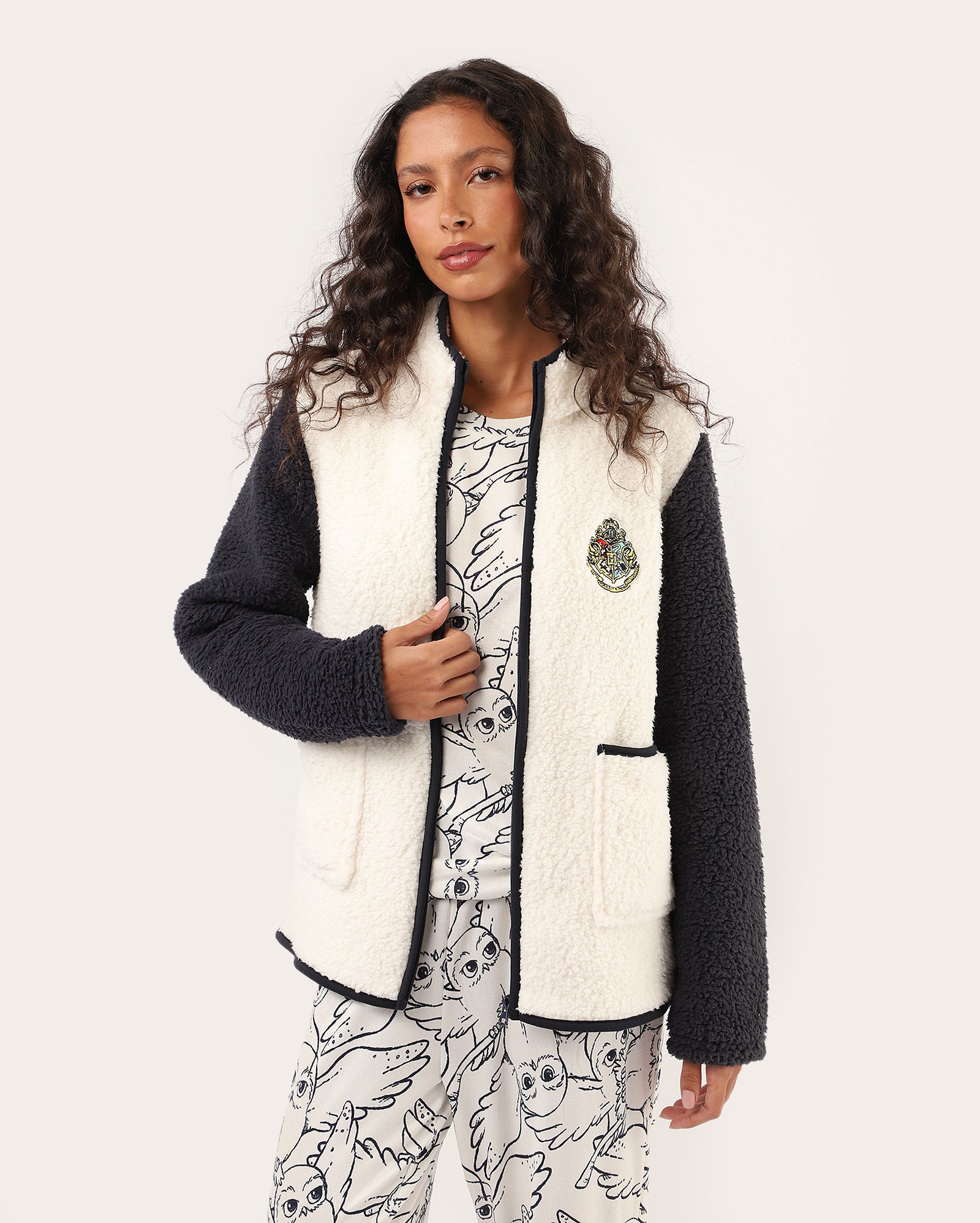 Robe feminino Harry Potter em fleece - multicor | Warner Bros.