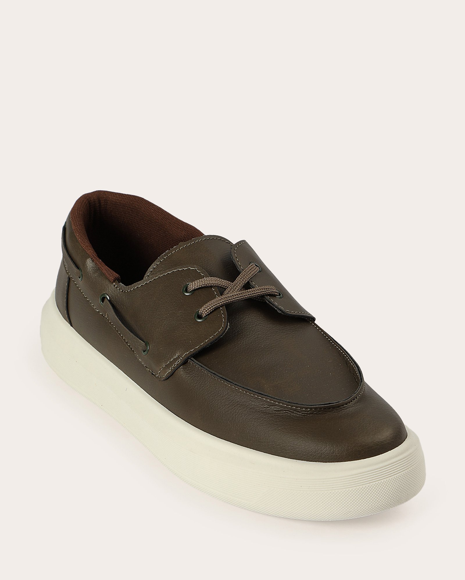 Sapato masculino dockside com pespontos - verde