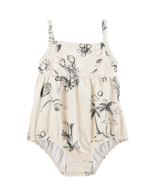 Maiô bebê verão na praia off-white | Carter's